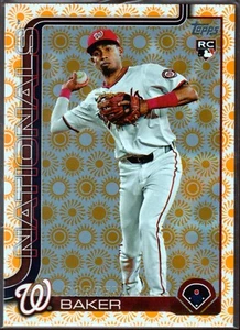 Darren Baker 2025 Topps Series 2 Holiday Sun / Rookie 511 Washington Nationals - Bild 1 von 2