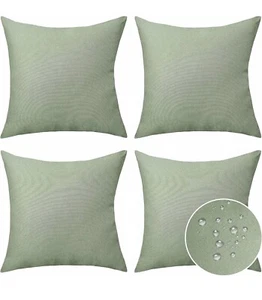 Home Brilliant 16X16 Inch Sage Green Pillow Covers For Patio Outdoor Furniture - Picture 1 of 6