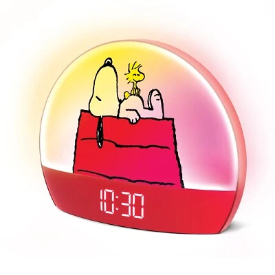 Peanuts Snoopy Red Sunrise Alarm Clock - Image 1 of 4