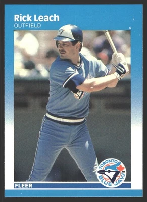 Rick Leach #234 1987 Fleer Glossy Toronto Blue Jays - Image 1 of 2