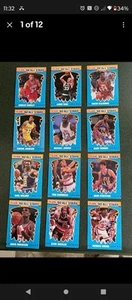 1990-91 Fleer Basketball All-Stars Complete Set 1 - 12 MJ, Bird, Barkley NM/MT + - Picture 1 of 5