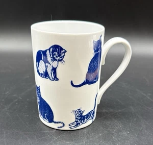 Scandolet Collection Germany Kitty Cat Coffee Cup Mug White & Blue - Picture 1 of 9