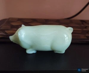 Small Jadeite Pig 3" Long. - Picture 1 of 3