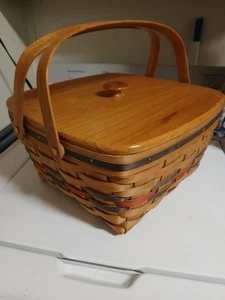 Bradford Basket Co Deckelkorb Handarbeit  - Bild 1 von 6