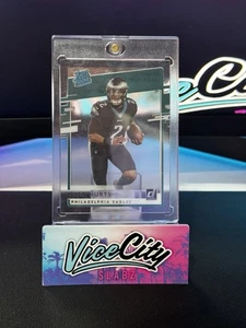 Tarjeta de novato Jalen Hurts COMO NUEVA DONRUSS ACETATO TRANSPARENTE EAGLES INVERSIÓN RC! - Imagen 1 de 4