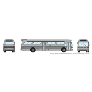 Rapido Trains 573099 N Generic Silver Fishbowl Bus - Picture 1 of 1