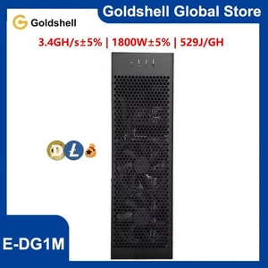 Goldshell E-DG1M Miner 3.4GH/s 1800W 529J/GH Built-in PSU LTC BELLS DOGE Mining - Picture 1 of 7