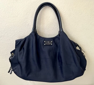 Kate Spade Black Nylon Shoulder Handbag Lot of Pockets Business Travel Mother’s - Image 1 of 4