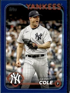 2024 Topps Gerrit Cole #100 Royal Blue - Picture 1 of 2