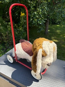 Vintage Lefray Hund auf Rädern Schiebespielzeug Vintage Spielzeug 60er Jahre - Bild 1 von 11