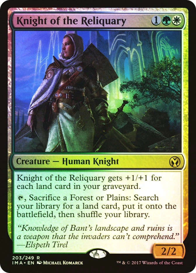 MTG FOIL Knight of the Reliquary  - Iconic Masters #203 - Image 1 of 1