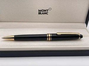 Original Montblanc Meisterstuck 164R Classique Ballpoint Pen Gold Finish-New Box - Picture 1 of 5