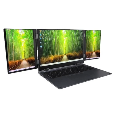 Foldable Triple Screen Laptop For 11 Pro WIFI 6 RJ45 Facial Recognition - Image 1 of 4