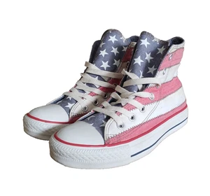 Zapatos Converse Chuck Taylor All Star para mujer talla 6,5 bandera americana parte superior alta - Imagen 1 de 12
