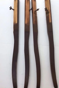 4 Wood 29" Legs Curved from a Sewing Machine Cabinet mid century table legs - Picture 1 of 14