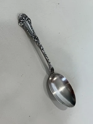 Antique 1905 Muechert & Cook Sterling Silver Spoon, Art Nouveau Floral Poppy - Image 1 of 4