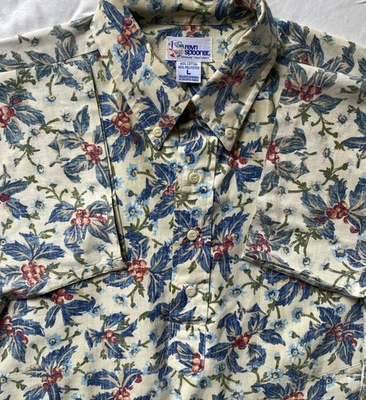 Vtg Reyn Spooner Large Floral Hawaiian Aloha Shirt - Image 1 of 4
