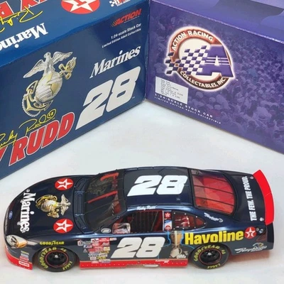 Ricky Rudd #28 Texaco 1/18 Action US MARINES 2000 Ford Taurus 1/24 Diecast - New - Image 1 of 4
