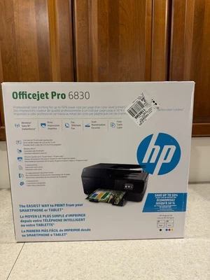 HP OfficeJet Pro 6830 Wireless All-in-One Printer - Open Box - Unused! - Image 1 of 4