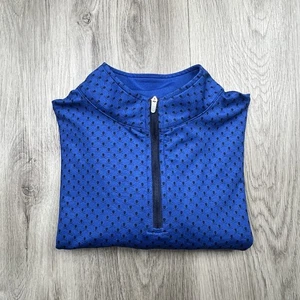Pullover Peter Millar Perth 1/4 Cremallera Juvenil Talla XL Azul Patrón Calavera - Imagen 1 de 10