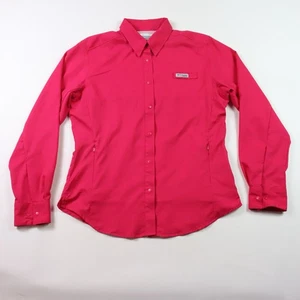 Columbia PFG Shirt Damen Medium Pink Omni-Shade Angeln Outdoor belüftet Top - Bild 1 von 12