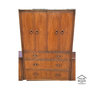 Vtg MCM WHITE FINE FURNITURE CO Campaign Style Highboy Wardrobe Dresser Only - Picture 1 of 7