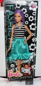 Muñeca Barbie Fashionistas Hispanic Teresa 2015 #18 pelo lavanda va-va-violeta - Imagen 1 de 10