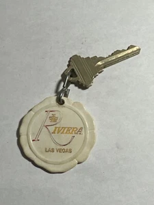 Llavero y llave de habitación de motel Riviera Hotel & Casino Las Vegas Nevada #362 RARO - Imagen 1 de 2