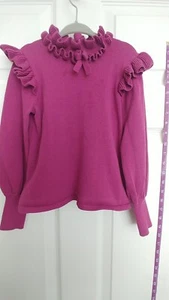 JANIE AND JACK SWEATER GIRLS SIZE 5 PURPLE - Picture 1 of 5