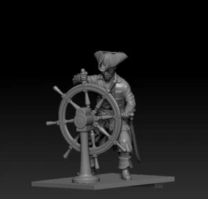 ⭐️Pirates capitan Soldiers resin 3D UnPAINTED. 54mm 1/32 Action Figurine ⭐️ - Picture 1 of 5