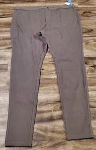NWT Simply Vera Wang Women's Size XL Chino Leggings Olive Green - Picture 1 of 6
