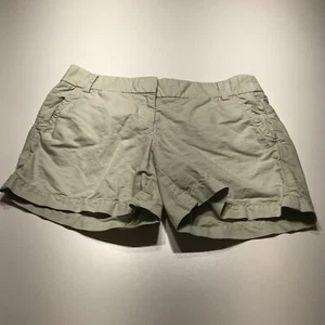 J. Crew Shorts Womens Size 6 Weathered Faded Tan Khaki Walking Cotton Chino Midi - Picture 1 of 14