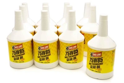 Redline 50124 Synthetic Gear Oil 75W-85 Case of 12 Quarts - Image 1 of 2