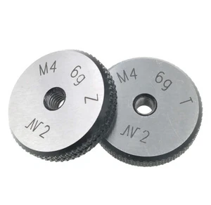 ISO Metric Thread Ring Gage M4 X 0.7 6g Threaded Ring Gauges GO And NOGO M4X0.7 - Picture 1 of 5