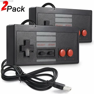 2 X NES NES USB Controller Gamepad Wired For Retro Classic PC MAC Video Games - Picture 1 of 11
