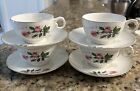 VTG  Ceramic Primrose Tea Cups With Saucers By Hall Discontinued  Floral