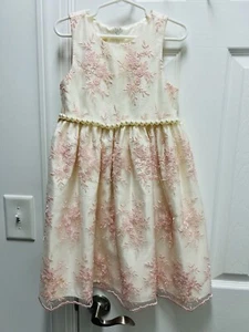 American Princess Dress Pearl Bead Lace  - Picture 1 of 4
