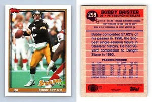 Bubby Brister #299 Topps 1991 American Football Trading Card - Picture 1 of 1