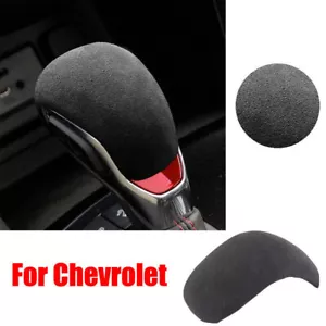 Suede Leather Car Gear Shift Knob Trim Cover For Chevy Malibu Creation Explorer - Foto 1 di 5