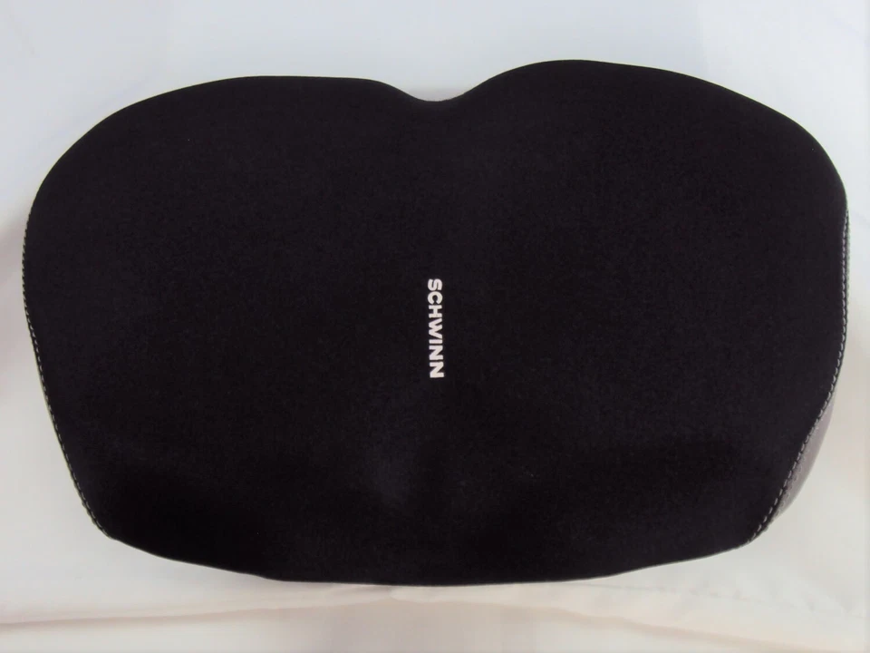 SCHWINN EXTRA WIDE ERGONOMIC CUSHIONED COMFORT GEL SEAT TU-TONE DOUBLE STICHED - Image 1 of 4