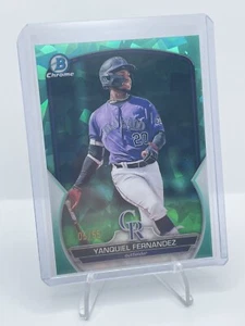 2023 Bowman Chrome Sapphire Yanquiel Fernandez Aqua Refractor Prospect #/55 - Picture 1 of 1