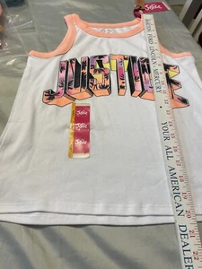 Justice NWT Girls Size L 12/14 Shirt Sleeveless E-1 - Picture 1 of 3