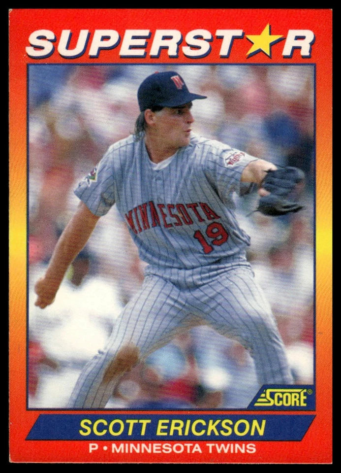 1992 Score 100 Superstars #2 Scott Erickson - Image 1 of 2