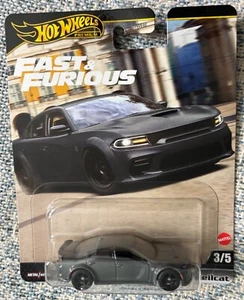 HOT WHEELS PREMIUM FAST & FURIOUS 2020 DODGE CHARGER HELLCAT Gray - Picture 1 of 2
