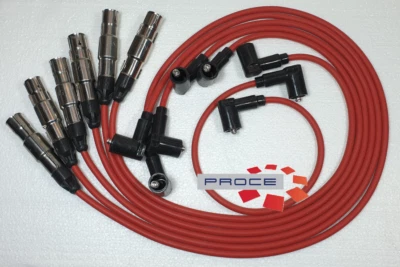 Zündkabel rot VW VR6 Golf Passat Vento 2,8 2,9 VR6 AAA ABV -93 - Bild 1 von 3