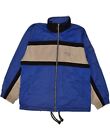 Diadora Mens Tracksuit Top Jacket Uk 32 Xs Blue Colourblock Polyester Aq75