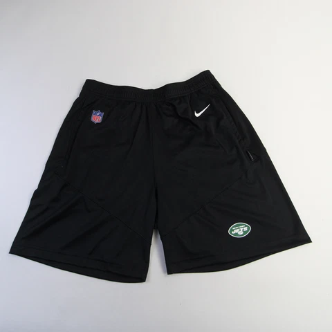New York Jets Nike Dri-Fit Athletic Shorts Men's Black New Cover