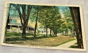 Post Card 1930 N.Y. RHINEBECK THE EAST, RHINEBECK NY" collectible - Picture 1 of 3