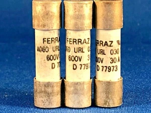 Ferraz A060 URL 030 T13 Fuses D77973 NEW (Pack of 3) - Picture 1 of 1