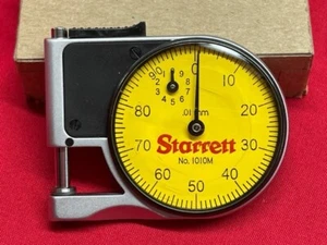 Starrett 1010MZ Dial Indicator Pocket Gage 0-9mm, 0.01mm, 0-100, 12.7mm IN STOCK - Picture 1 of 5